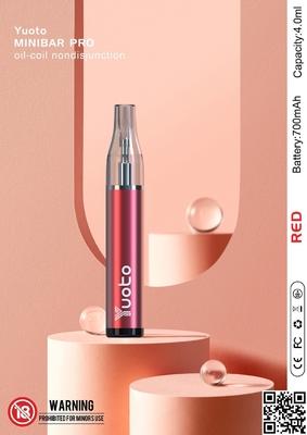 De nieuwe vullingse vloeistof van Vapes 4ml van de Yuoto minibar Douane Beschikbare