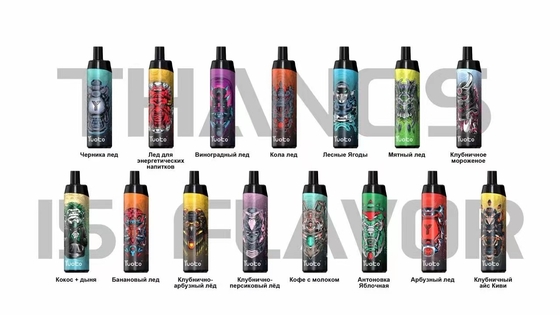 Yuoto Thanos 5000 puft 14ml-Voorafgaand vullen e-Sap Beschikbare Verstuiver 650 mAhbatterij Capapcity