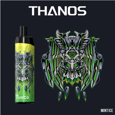 Hoog - de e-Sigaretten van kwaliteitsyuoto Thanos 5000puff de Beschikbare Vape Nicotine 5% van Vape Pen Mesh Coil Rechargeable 650mAh 14ml