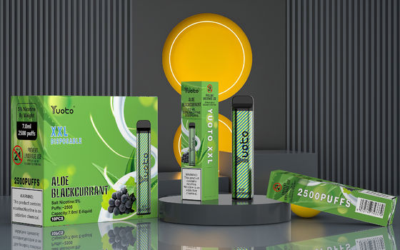 originele elektronische sigaret yuoto xxl 2500 bladerdeeg vape pen 5% nic fabriek groothandelsprijs met goede kwaliteit