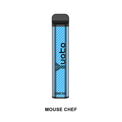 Yuoto best verkopende wegwerp e-sigaret XXL 2500 soezen shisha pen muis chef-kok 50 mg nicotine