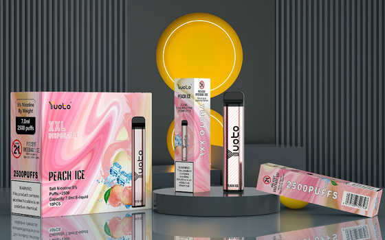 authentieke fabriek van yuoto xxl 2500 bladerdeeg wegwerpvape 5% nic 7ml vloeistof 1200mah 35 kleuren beschikbaar