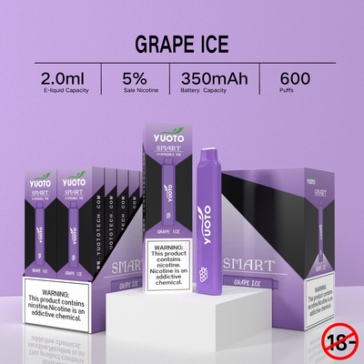2022 de Nieuwe Komende Veelvoudige Fruitige van de de Rookwolken5% Nicotine van Aroma'syuoto Slimme 600 Pen van Vape Beschikbare