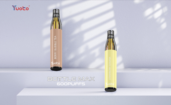 100% originele Yuoto-flessen maximum 600 Rookwolken Beschikbare Vape van 2ml 400mah in Europa met TPD