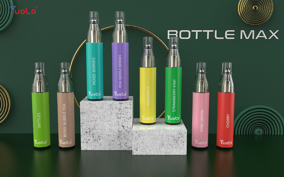 100% originele Yuoto-flessen maximum 600 Rookwolken Beschikbare Vape van 2ml 400mah in Europa met TPD