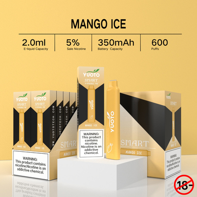 Vape Kits in zakformaat Yuoto Smart TPD Wegwerpapparaat 600 trekjes