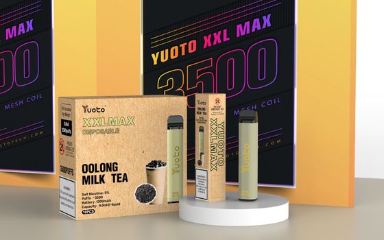 nieuwe Yuoto XXL MAX 3500 Puffs Wegwerp Vape mint coil bladerdeeg mint ijs smaken