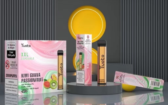 China Fabriek Groothandel Wegwerp Vape Pen met 7ml E-Liquid 1200mAh Batterij Aardbei Kiwi Ice
