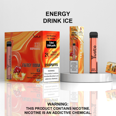 China Fabriek Groothandel Wegwerp Vape Pen met 7ml E-Liquid 1200mAh Batterij Aardbei Kiwi Ice