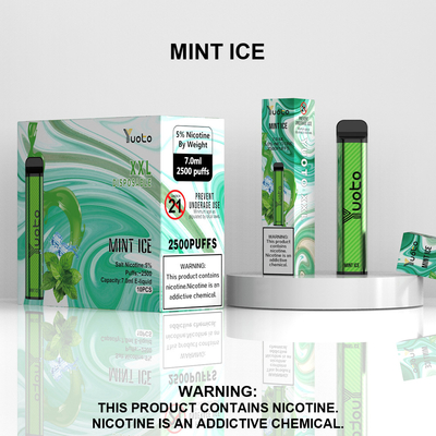 2500 Rookwolken Wegwerp Vape Pod Perzik Smaak Yuoto XXL Coil 7ml Ejuice 1200mAh Batterij uit China Fabriek