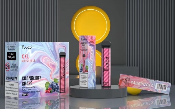 Yuoto XXL Wegwerp 2500 Rookwolken Vape Pod Melk Koffie met 7ml E-Liquid 1200mAh Batterij Snelle Verzending India