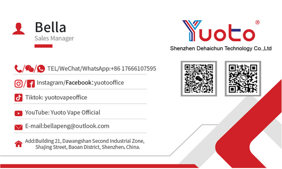 Hot Selling Yuoto Pina Colada Flavour 2500 Puff Bar 7ml Ecig Wegwerp Pod Vape