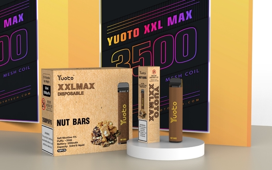 Origineel Yuoto E Sigaret Verdamper Apparaat XXL MAX 3500 Rookwolken Kits Karamel pinda