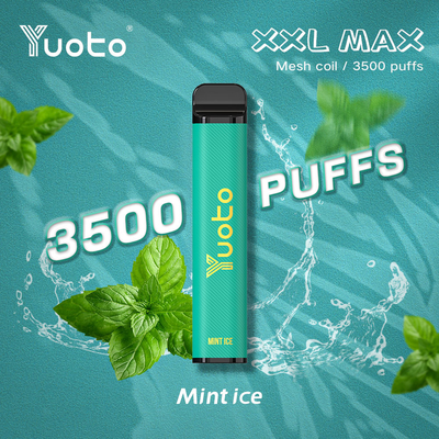Van het de Muntijs van Vape van Yuoto het Nieuwe XXL MAXIMUM 3500 Rookwolken Beschikbare Sap van Mesh Coil 9ML E