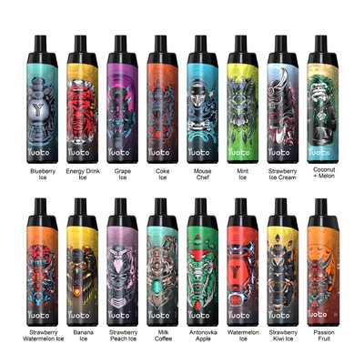 Populairste Yuoto-Druivenijs Beschikbare Vape Thanos 5000 Rookwolken 50mg Mesh Coil Rechargeable