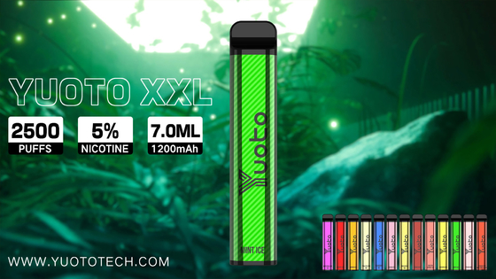 Beschikbare Vape Pen 2500 Rookwolken 7.0Ml Juice Capacity Mango Flavor van Ce RoHS Yuoto