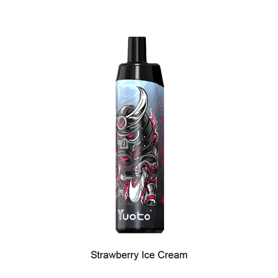 pop beschikbare ecig Mesh Coil Yuoto Thanos 5000 het Roomijs14ml 50mg Nicotine van de Rookwolkenaardbei