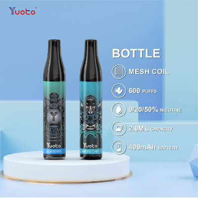 Maximum de Fles van de Aroma'syuoto van het druivenijs, 600 Rookwolken de Nieuwe Type Pen van Vape