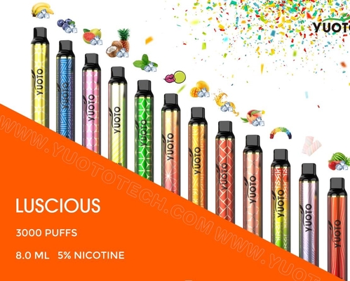 De hete van de de Heerlijke 3000 Rookwolken Beschikbare E Vape Elektronische Sigaret van Verkoop In het groot Vape Pen Pod Starter Kit Yuoto Peul van Vape