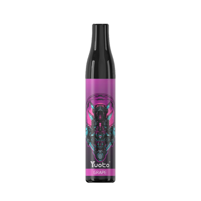 YUOTO-Fles 600 Nicotine TPD Europa van Rookwolken de beschikbare Vape Pen Grape Ice Mesh Coil 2%