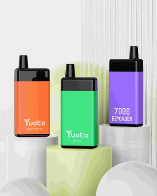 Yuoto Beyonder Geruchte wegwerp vape 7000 puffs oplaadbare nicotinevrije 5% E vloeistof
