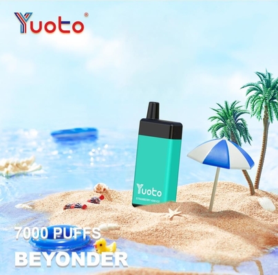 Yuoto Beyonder Geruchte wegwerp vape 7000 puffs oplaadbare nicotinevrije 5% E vloeistof