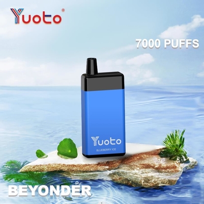 Oorspronkelijke Yuoto wegwerp vape Beyonder 7000 puffs oplaadbare mesh spoel 15 smaken Oorspronkelijke