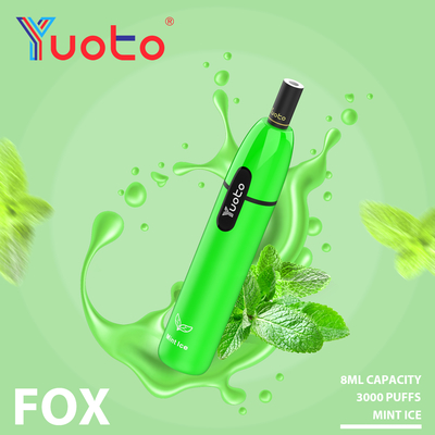 Vos 3000 van Yuotovape van het het Voltagealuminium Alloy+PCTG van de rookwolkenoutput de Materiële e-Sigaret