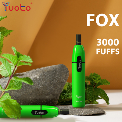 Vos 3000 van Yuotovape van het het Voltagealuminium Alloy+PCTG van de rookwolkenoutput de Materiële e-Sigaret