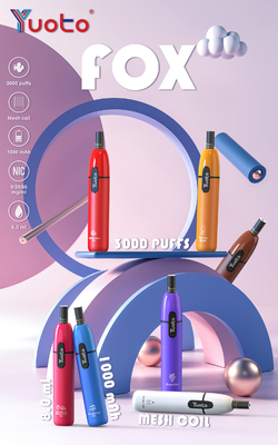 beschikbare vape8ml e vloeistof van de yuotovos 3000puffs