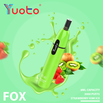 Unieke Yuoto Fox 3000 Puffs Wegwerp Vape E Sigaret Goede smaak