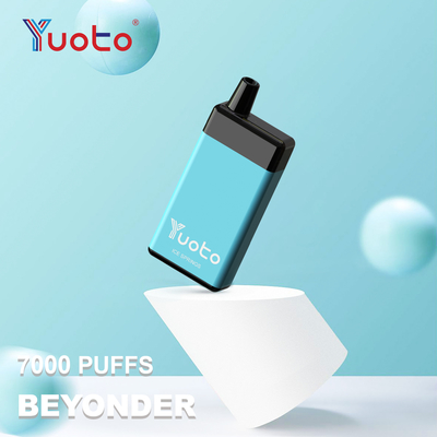 Ontdek de prestaties van Yuoto 7000 Puffs Vape 900mAh batterij en 7000 Puffs