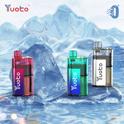 Verstelbare luchtstroom YUOTO wegwerp vape met 10-12W vermogen en 0% nicotine sterkte