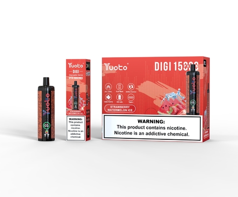 Yuoto DIGI 15000 Puffs Daul Mesh Coil Vape Verstelbare luchtstroom