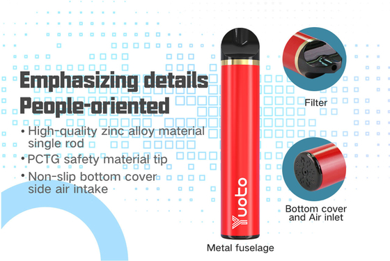 Populaire Yuoto Vape met Hoogte - de kwaliteits5% Nicotine Zoute Beschikbare Vape Originele Yuoto 1500 puft Vape Ecigs