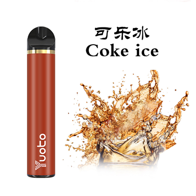 22x110mm 1500 Rookwolken Beschikbare Vape, 900mAh Pen Shape Vaporizer