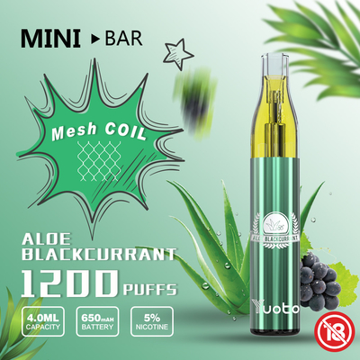 Yuoto Mini Bar 1200puff Beschikbare Vape 11 Gemengd Vruchten Aroma