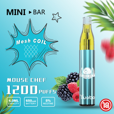 Yuoto Mini Bar 1200puff Beschikbare Vape 11 Gemengd Vruchten Aroma