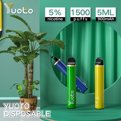 De douane beschikbare vapes 23 van het Yuotomerk -1500puffs wegwerpproduct van de de rookwolkbar van de aroma900mah 5.0ml het elektronische verstuiver vape