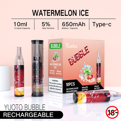 Uitrusting 4000 Rookwolken10ml navulbaar type c 650mAh van Vape van de Yuotobel Beschikbare