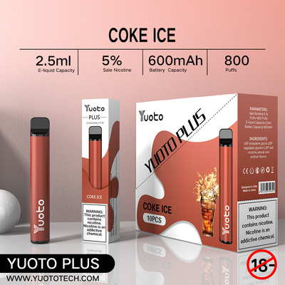 11 gemengd Aroma 800 OEM/ODM van Rookwolkenvape voor de Ontspanning van de Rookwolkbar