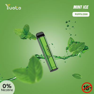 SS304 Yuoto XXL 2500 Batterij van Rookwolken de Beschikbare Vape 1650mAh voor ontspant Rookwolkbar