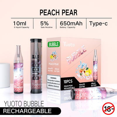 De Yuotobel 4000puffs 650 beschikbaar vapenetwerk van mah10ml navulbaar yuoto rolt niet scheiding het geleide shinning