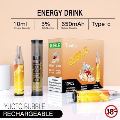 De Yuotobel 4000puffs 650 beschikbaar vapenetwerk van mah10ml navulbaar yuoto rolt niet scheiding het geleide shinning