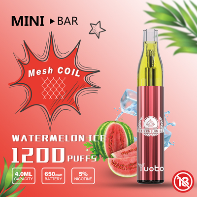 Mesh Coils 1200 gemakkelijke gebruikende FCC UL PSE van Rookwolkenvape Certificatie