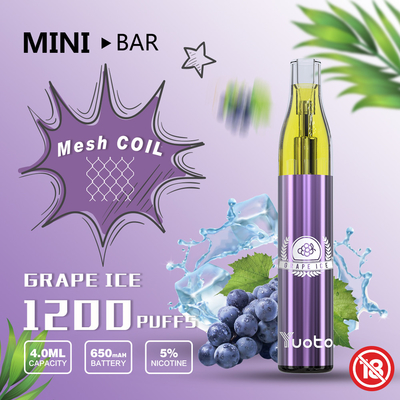 Mesh Coils 1200 gemakkelijke gebruikende FCC UL PSE van Rookwolkenvape Certificatie