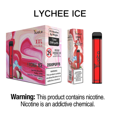 Van yuoto beschikbare vape van de Yuoto xxl 2500puffs 1200mah 7ml eliquid vierkante vorm originele de fabrieks vape peul yuotovape in China