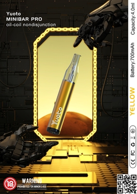 De nieuwe vullingse vloeistof van Vapes 4ml van de Yuoto minibar Douane Beschikbare