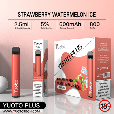 Yuoto 800 Rookwolken Vape met Gebied 2,5 ml Juice Capacity van 11 Aroma'sorigal