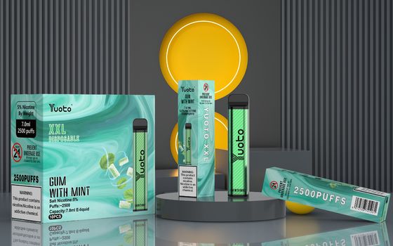 7 ml Yuoto wegwerp vape XXL 2500 puffs apparaat smaken